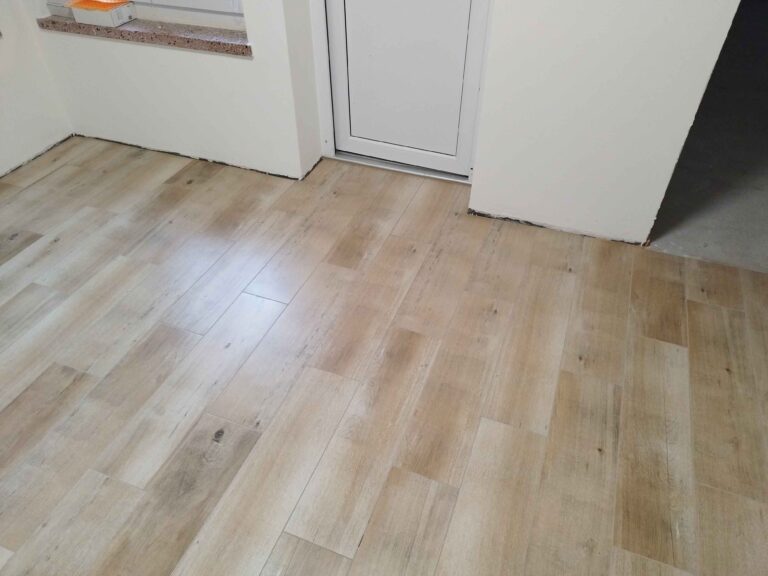 Hotová podlaha s topením